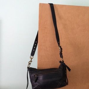 Coach pebbled leather handbag